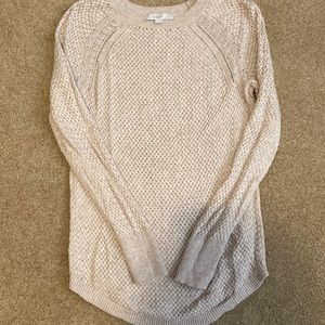 Loft tan weave sweater.  Worn once.